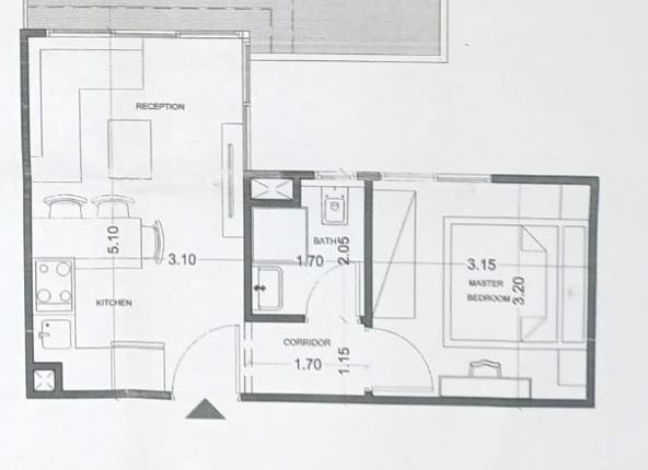 Floor plan for chalet at Zahra Morshedy Group