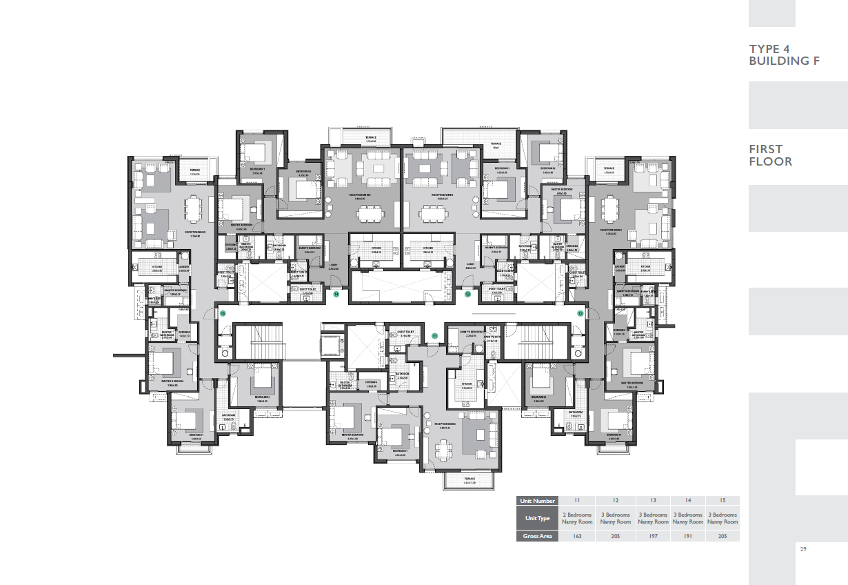 Floor plan for apartment at Allegria Residence