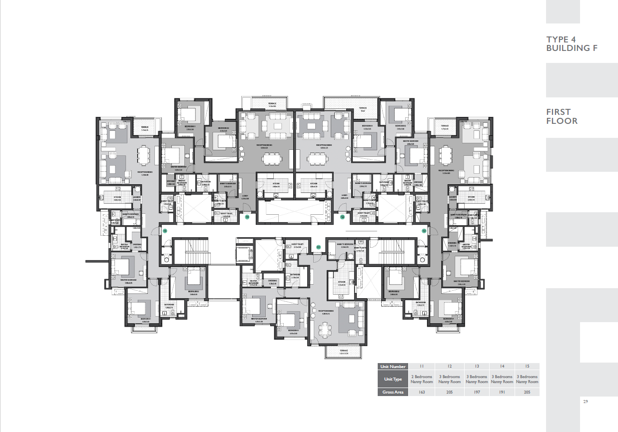 Floor plan for apartment at Allegria Residence