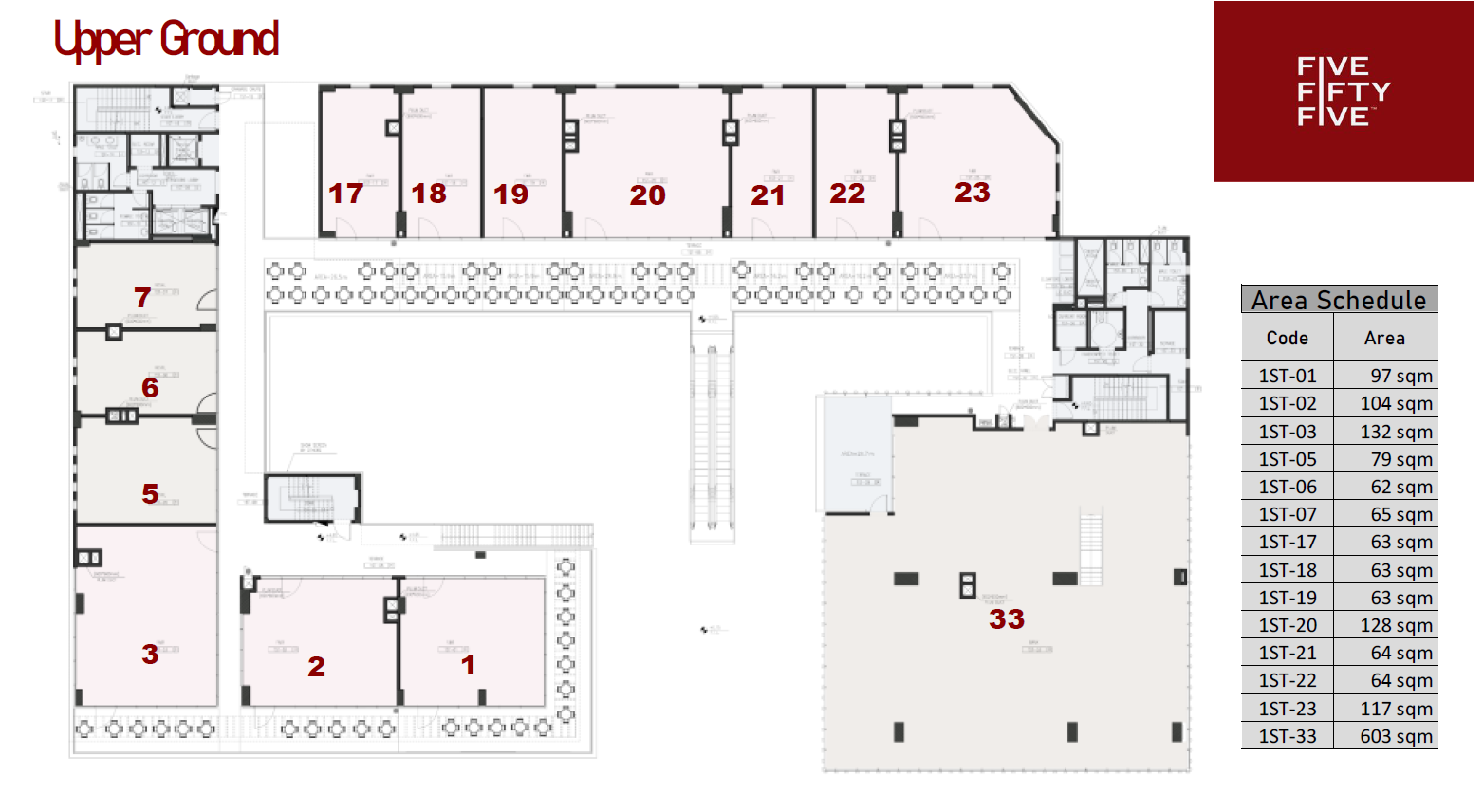 Floor plan for  at Five Fifty Five Business Complex
