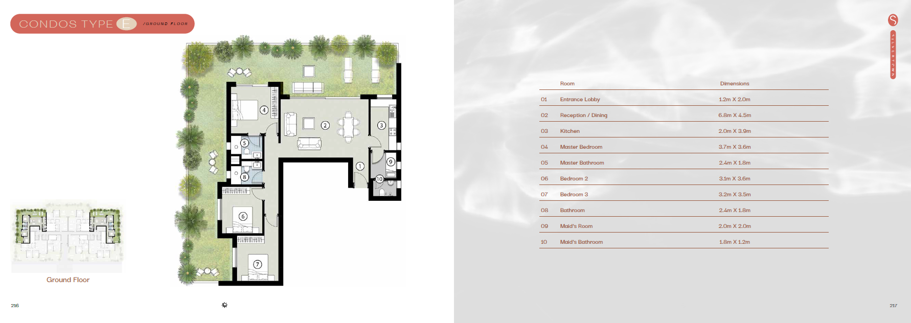 Floor plan for chalet at Silversands