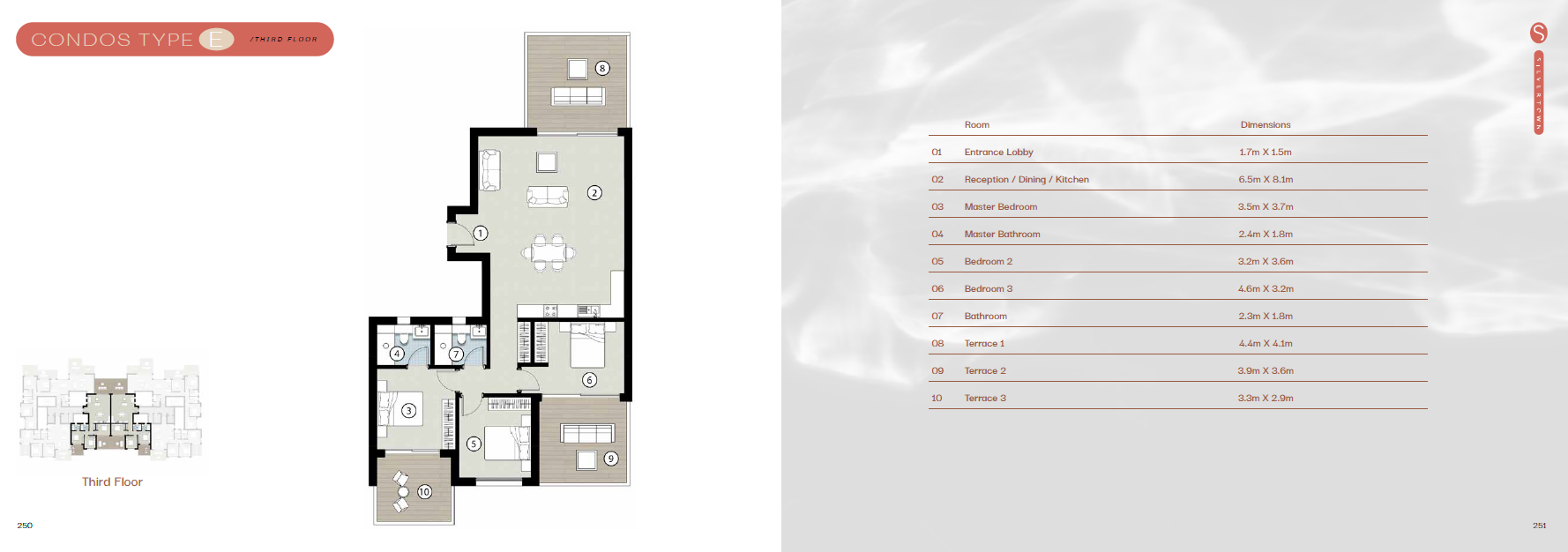Floor plan for chalet at Silversands