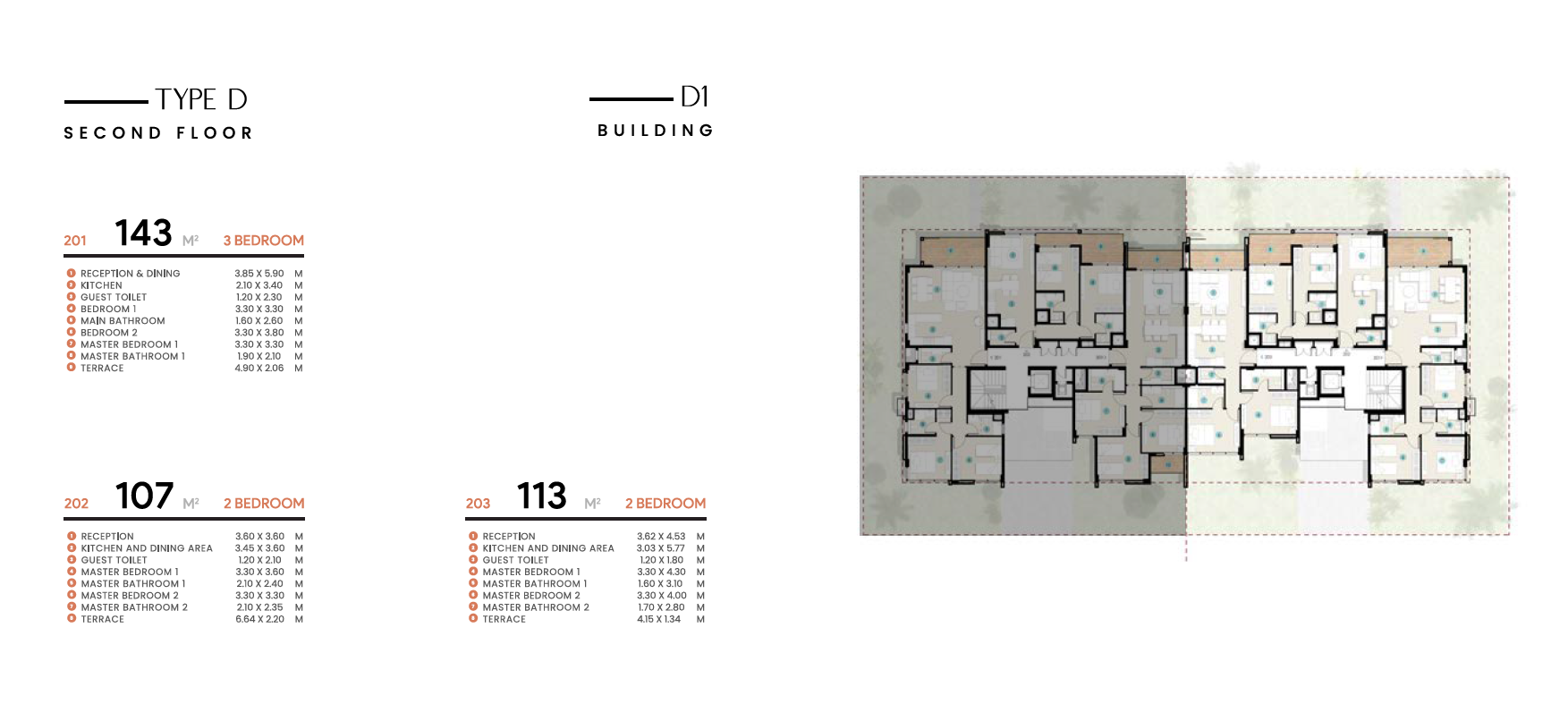Floor plan for chalet at Azha North Coast
