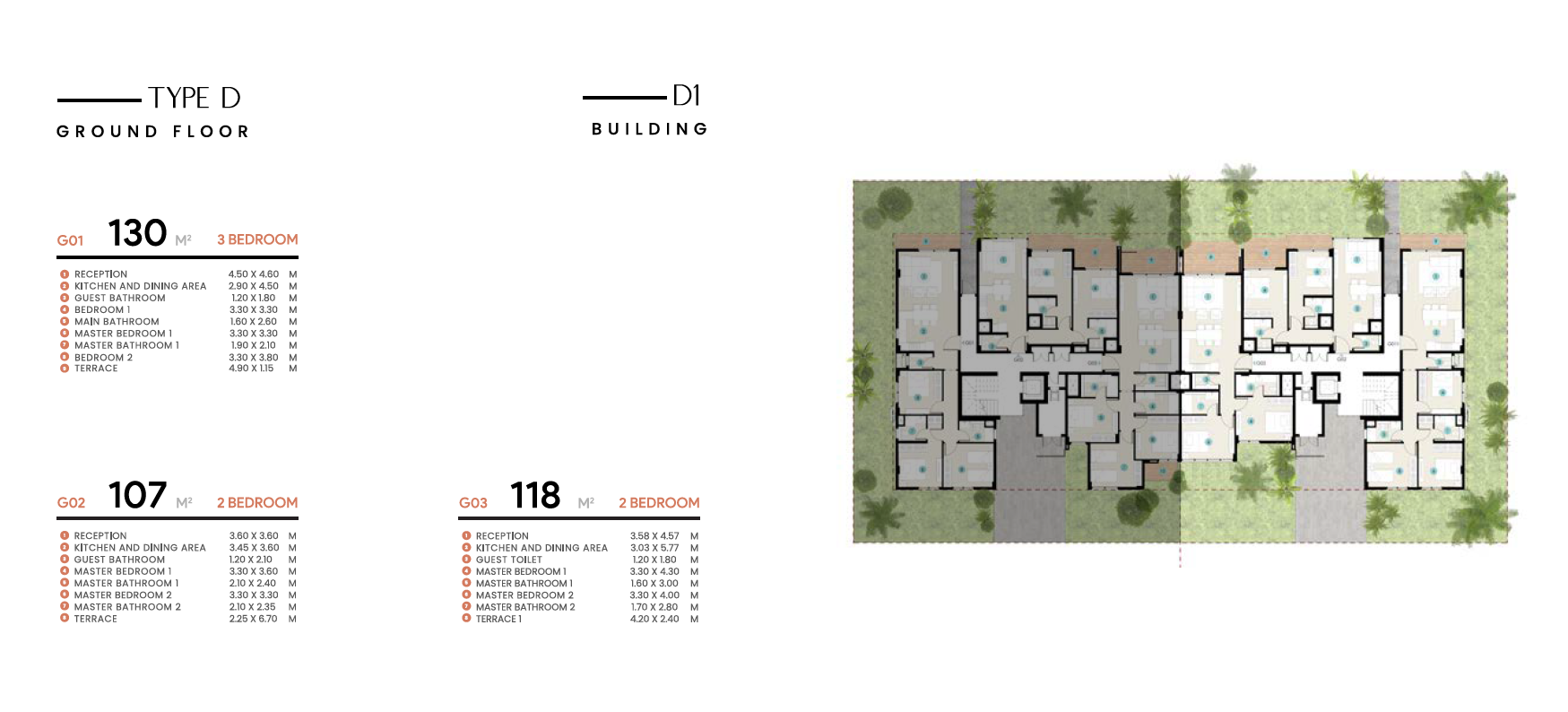 Floor plan for chalet at Azha North Coast
