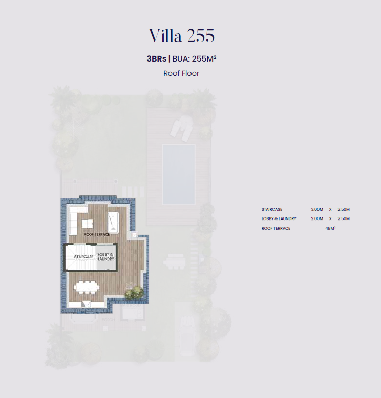 Floor plan for villa at Aliva Mountain View Mostakbal City