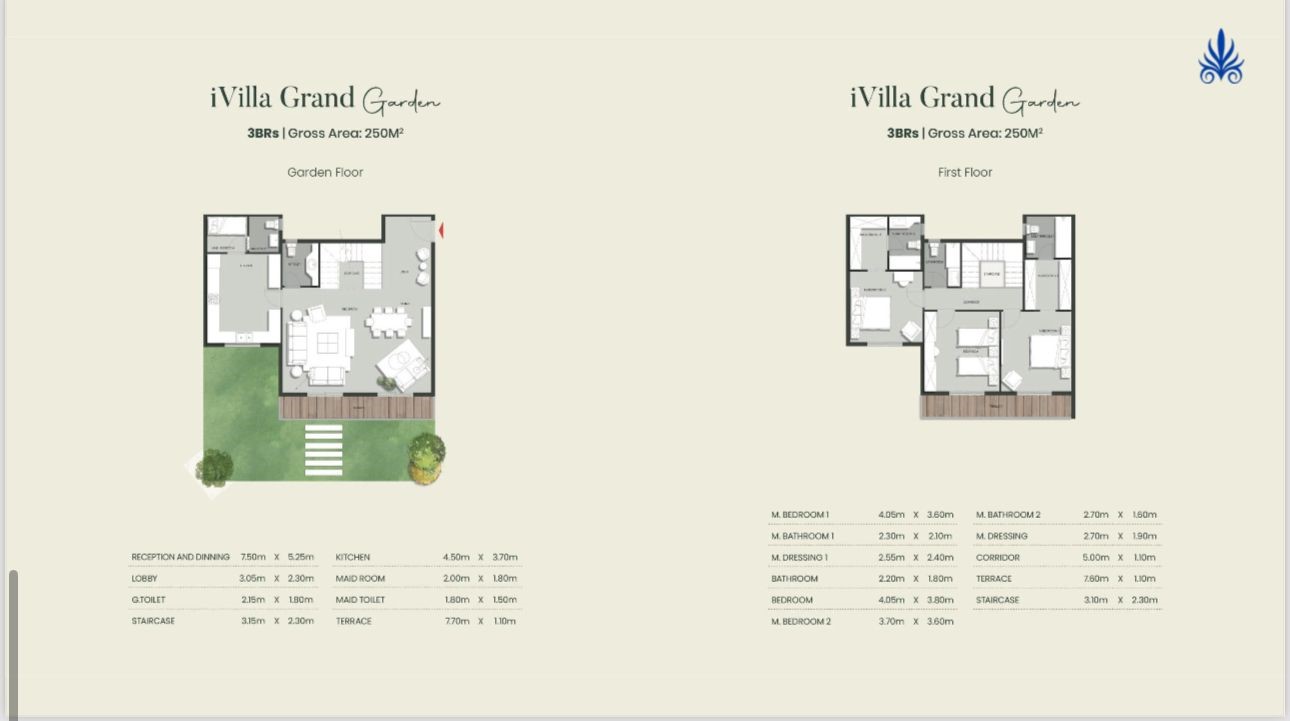 Floor plan for duplex at Aliva Mountain View Mostakbal City