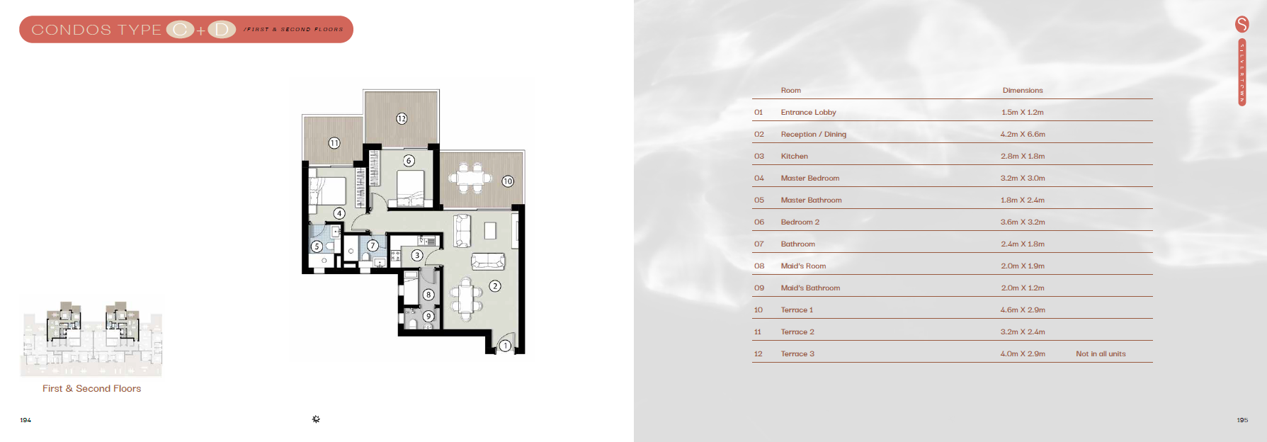 Floor plan for chalet at Silversands