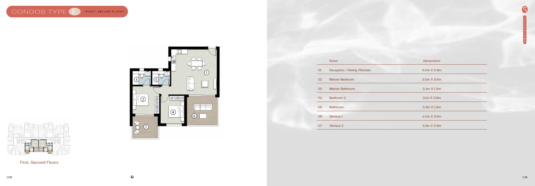 Floor plan for chalet at Silversands