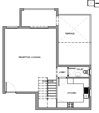 Floor plan for duplex at Mountain View iCity October