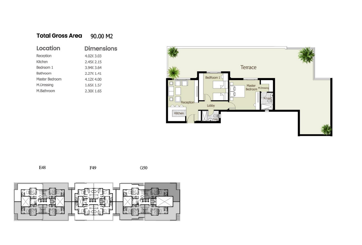 Floor plan for apartment at Azad Views