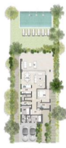 Floor plan for villa at Silversands