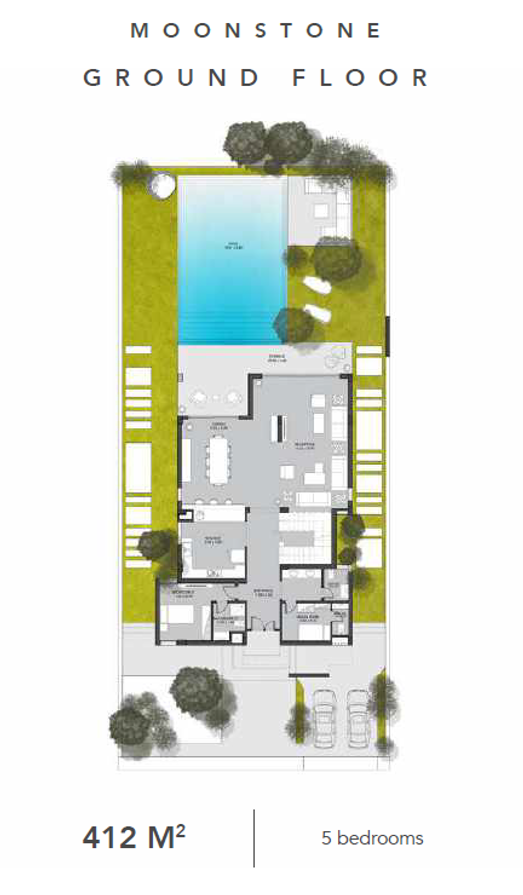 Floor plan for villa at Direction white Phase one