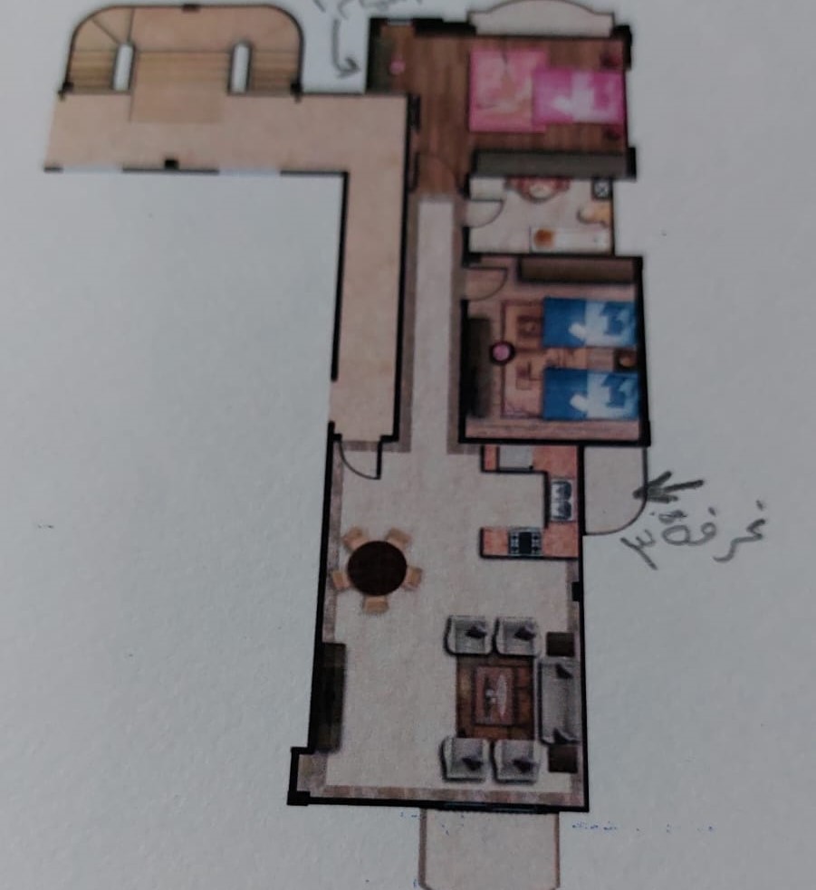 Floor plan for chalet at Coral Hills