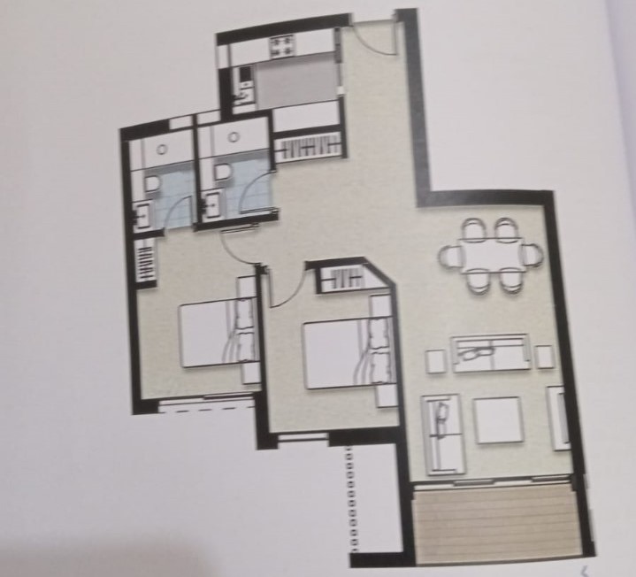 Floor plan for apartment at ZED East