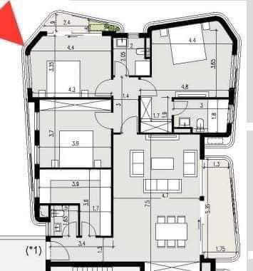 Floor plan for apartment at Badya