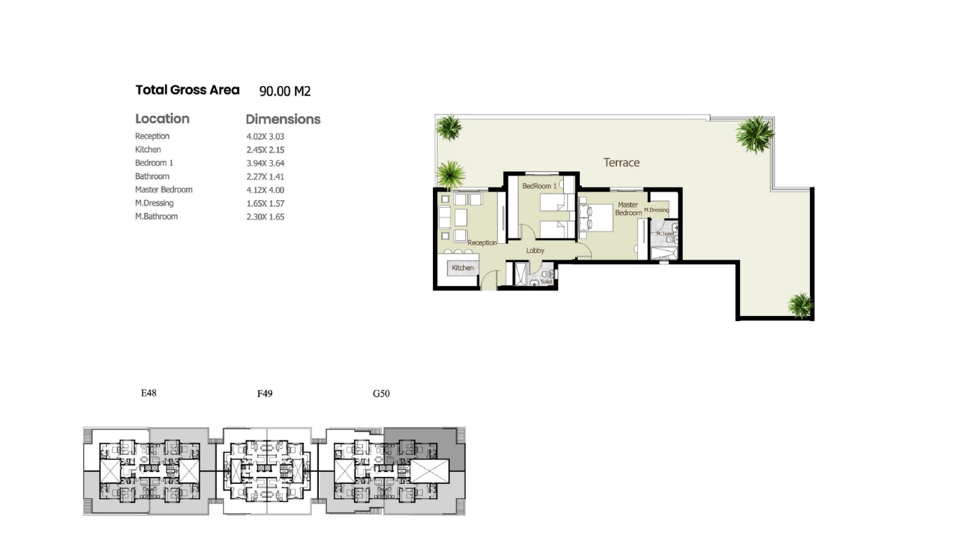 Floor plan for apartment at Azad Views