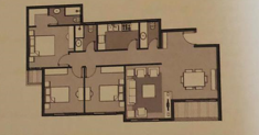 Floor plan for apartment at Dejoya Residence