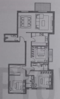 Floor plan for apartment at Haptown Park 226