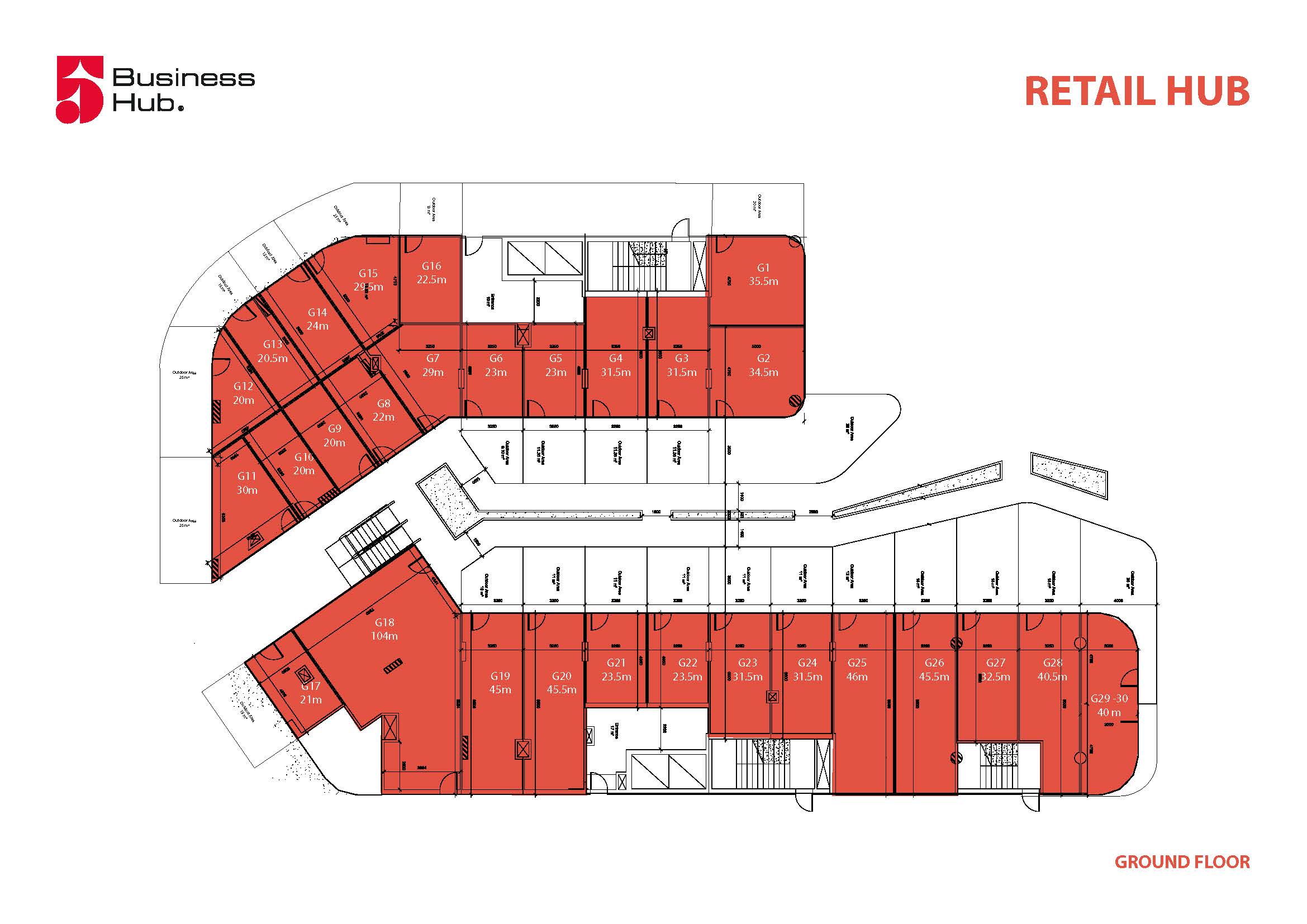 Floor plan for  at 5 Business Hub Mall