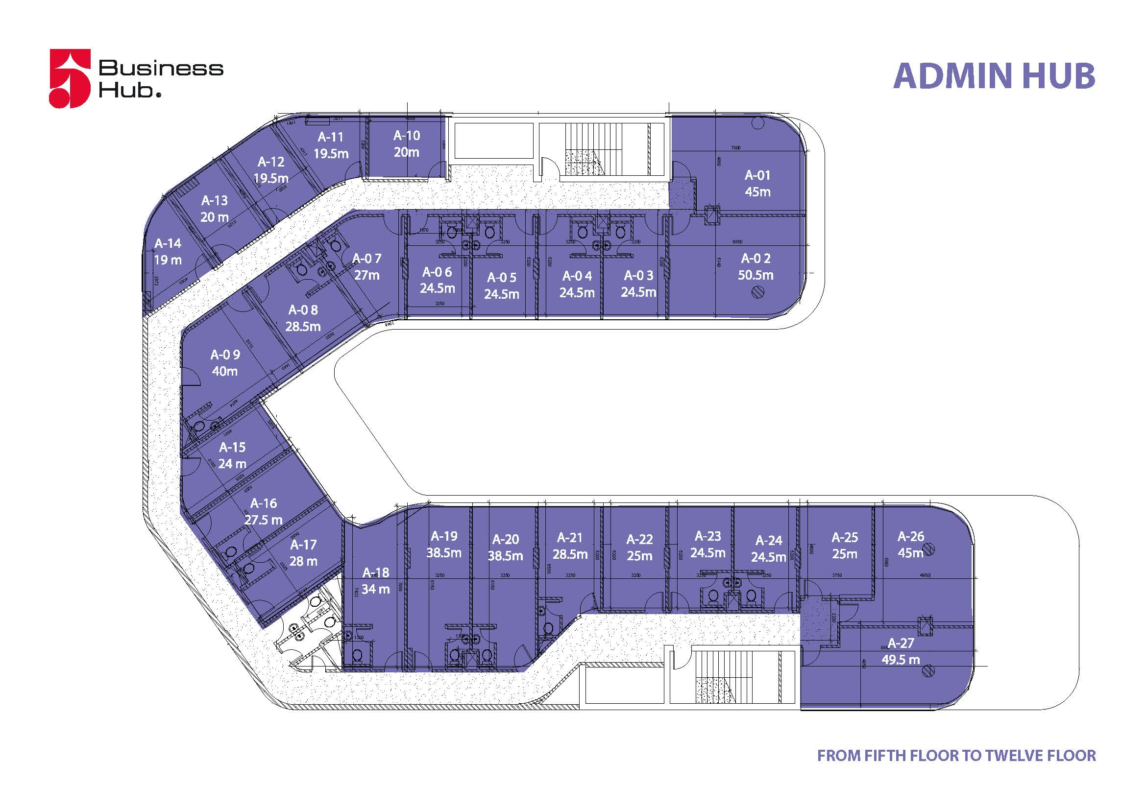 Floor plan for  at 5 Business Hub Mall