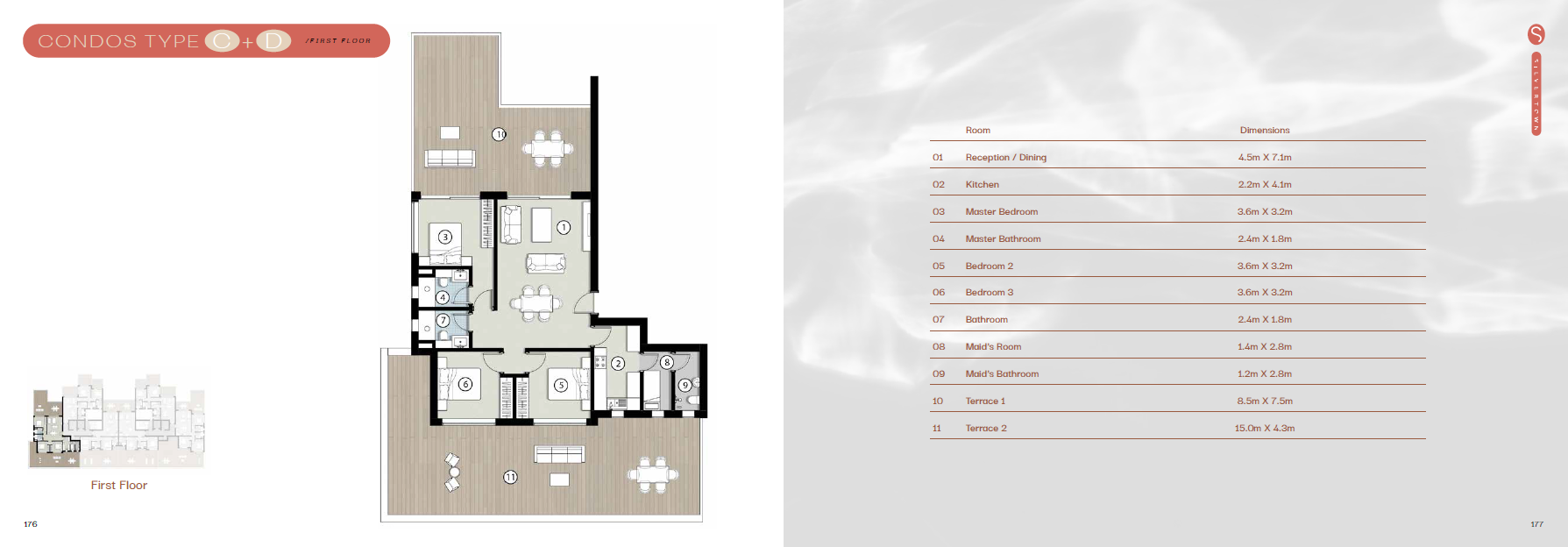 Floor plan for chalet at Silversands