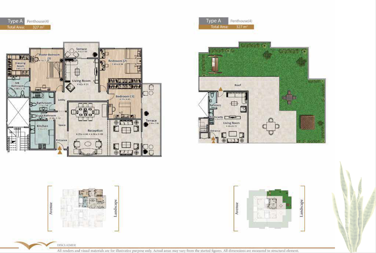 Floor plan for penthouse at Rock Eden