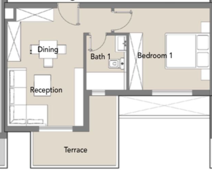 Floor plan for apartment at Badya