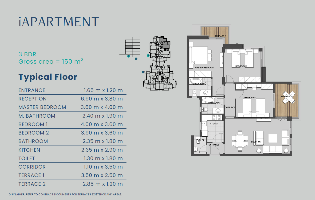 Floor plan for apartment at Mountain View iCity October