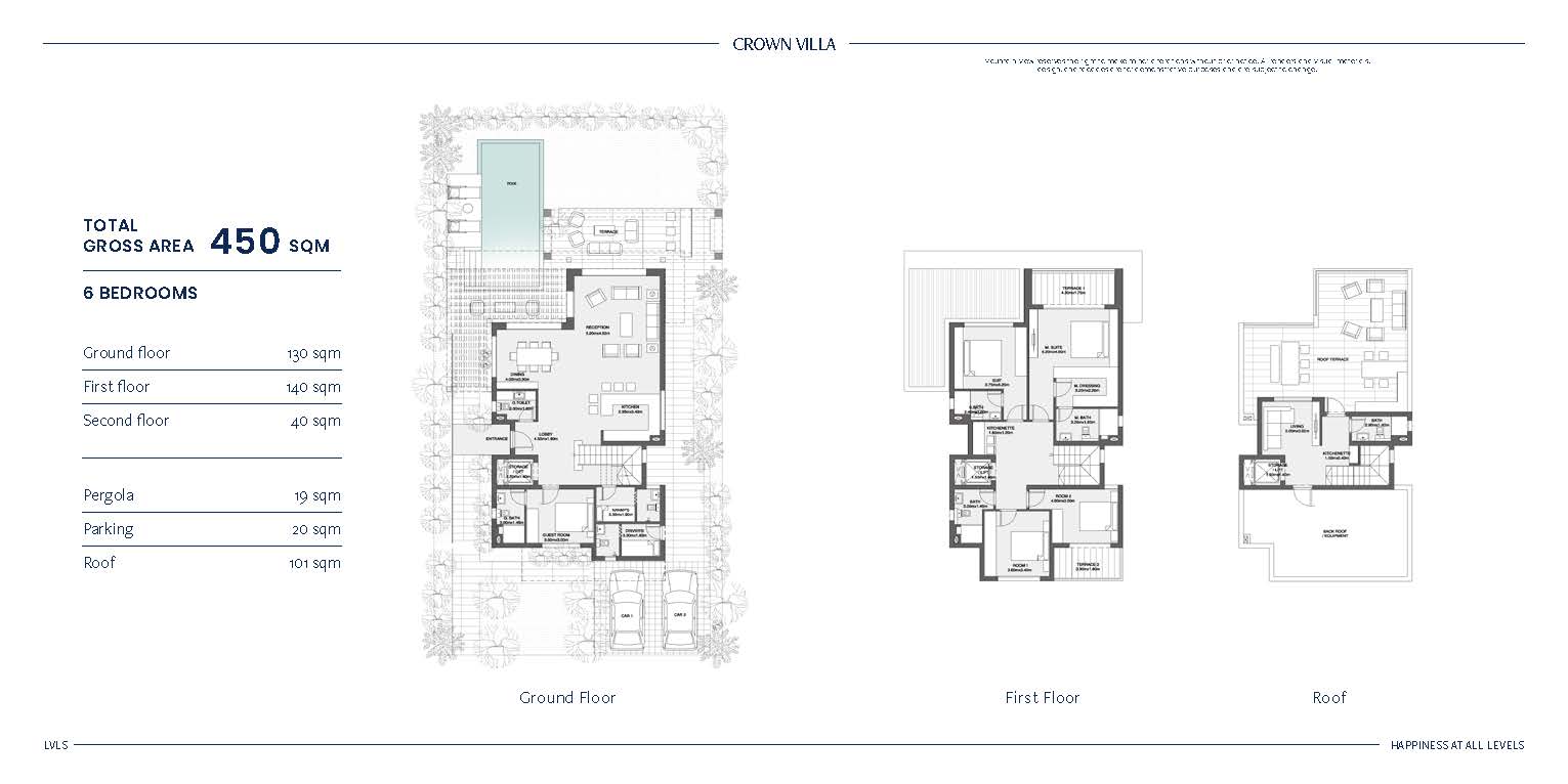 Floor plan for villa at LVLS Mountain View