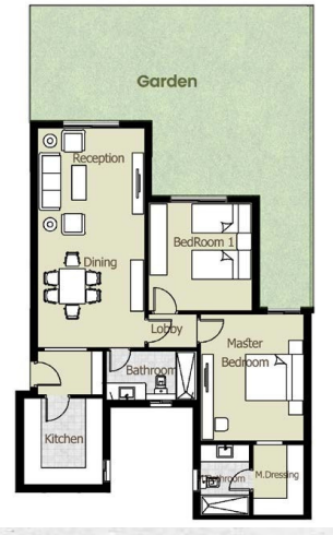 Floor plan for apartment at Azad Views
