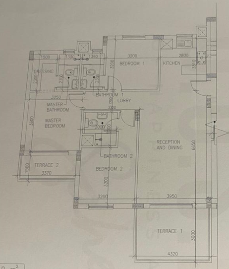 Floor plan for chalet at D.O.S.E