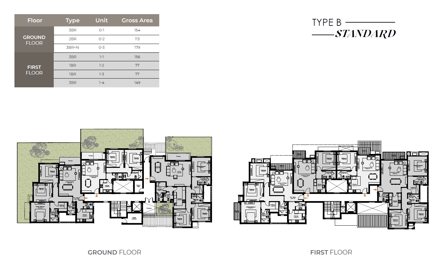 Floor plan for apartment at O West Orascom