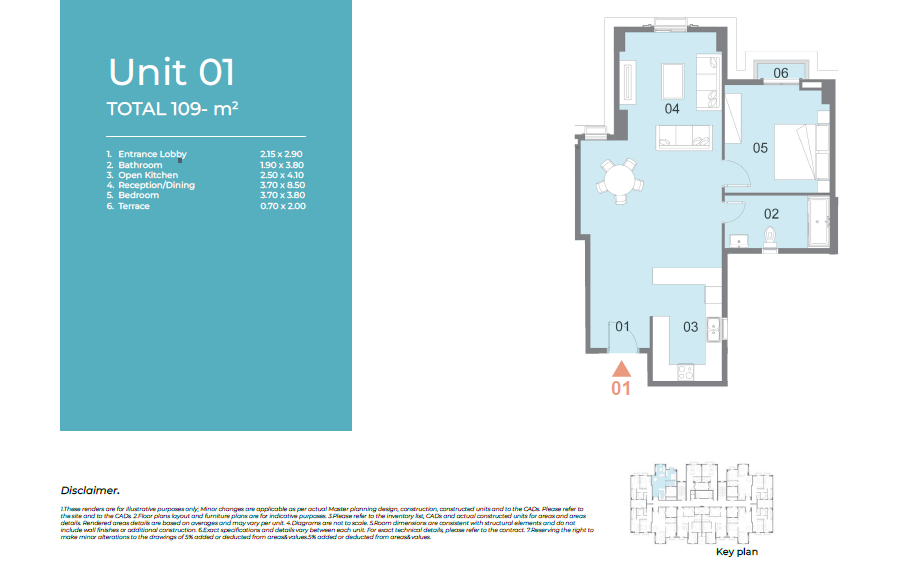 Floor plan for apartment at Il Latini City Edge