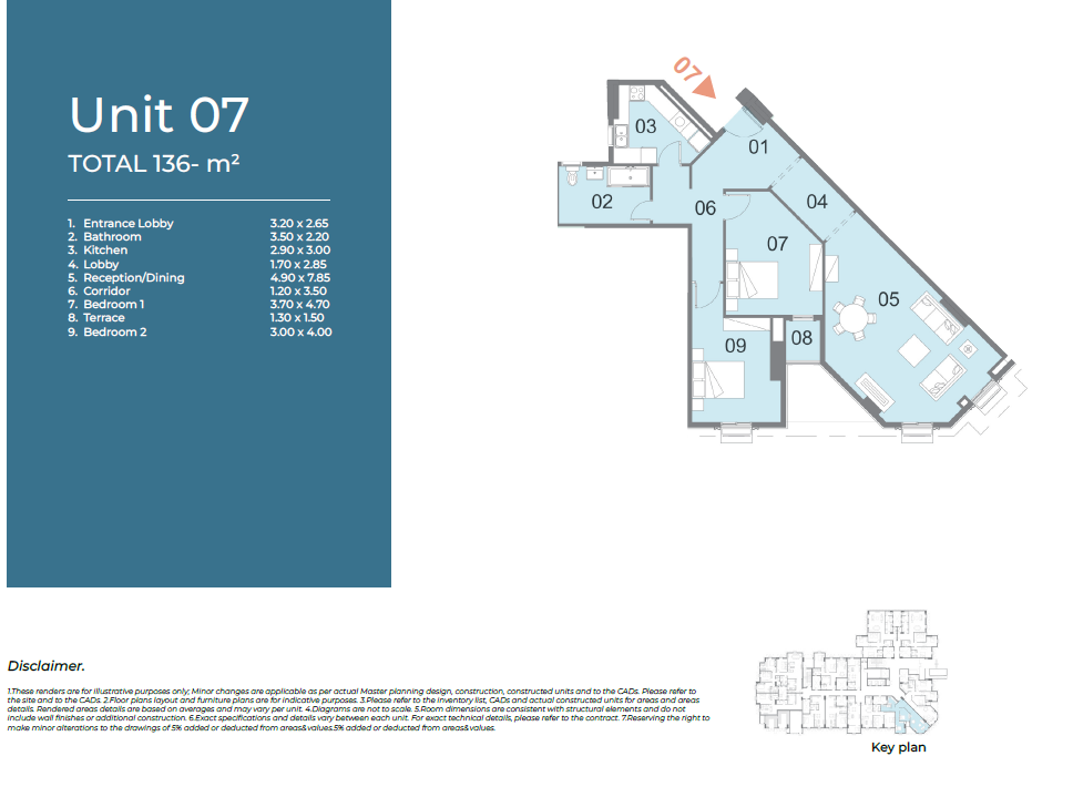 Floor plan for apartment at Il Latini City Edge