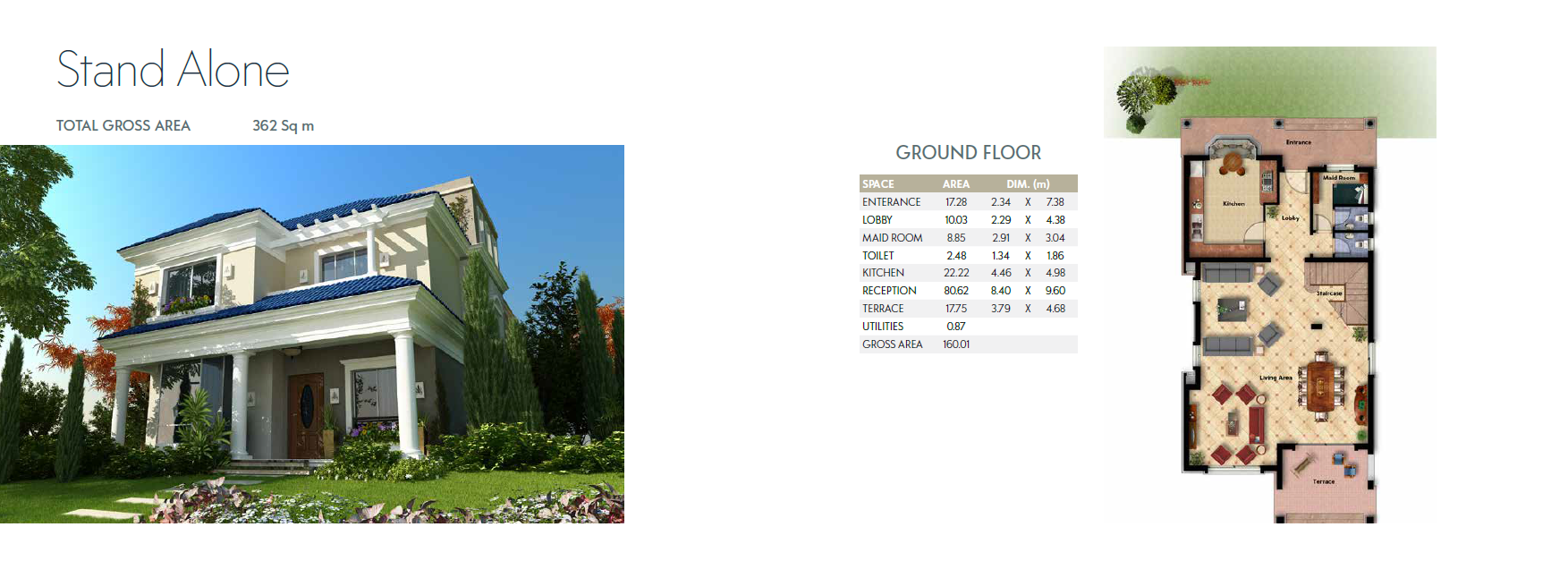 Floor plan for villa at Mountain View October Park