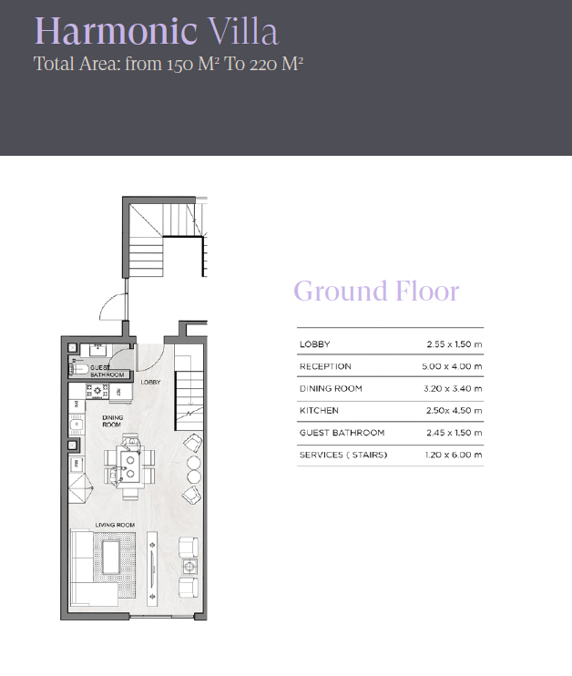 Floor plan for villa at Sheraton Residence