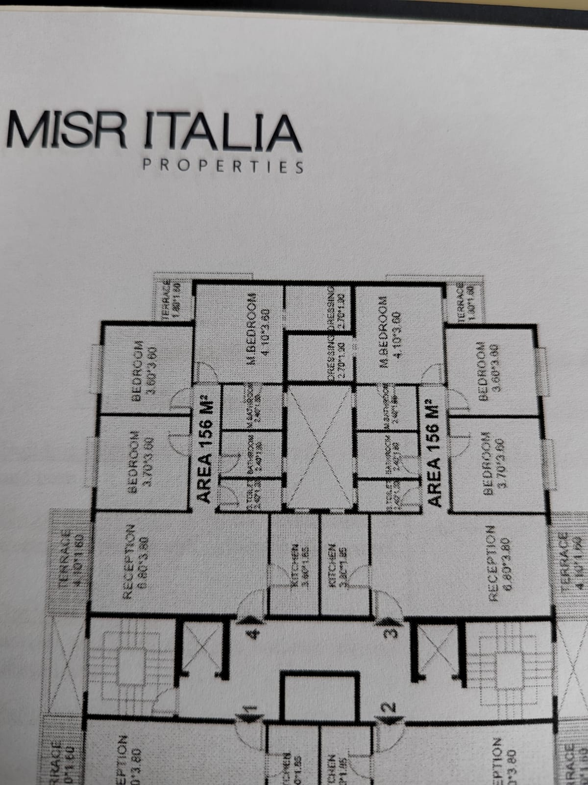 Floor plan for apartment at Il Bosco City