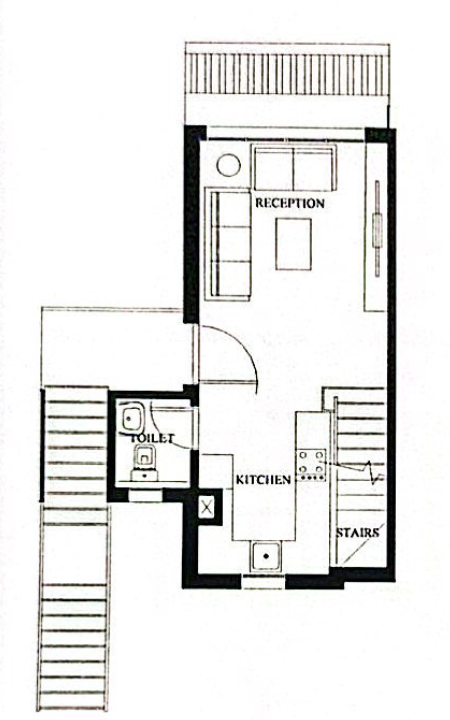 Floor plan for duplex at LVLS Mountain View