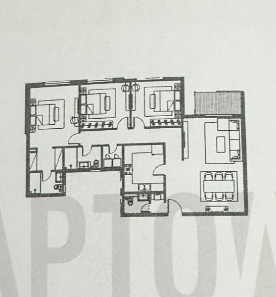 Floor plan for apartment at Haptown Park 226