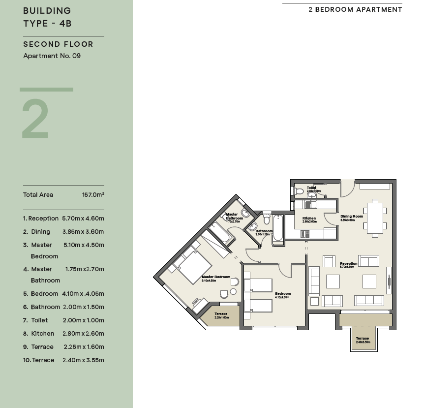 Floor plan for apartment at Axis X Iwan