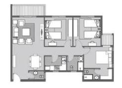 Floor plan for apartment at Dejoya Residence