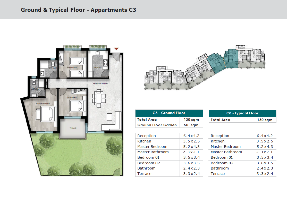 Floor plan for apartment at Kayan