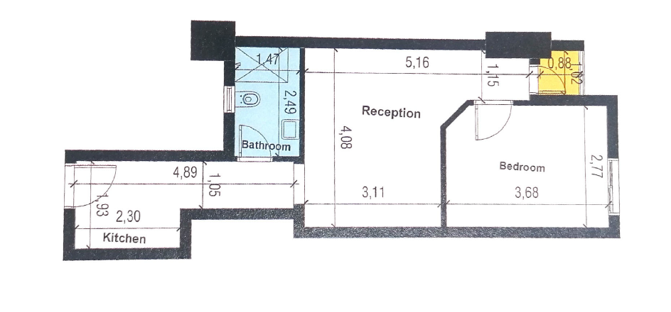 Floor plan for apartment at Marriott Residences Heliopolis