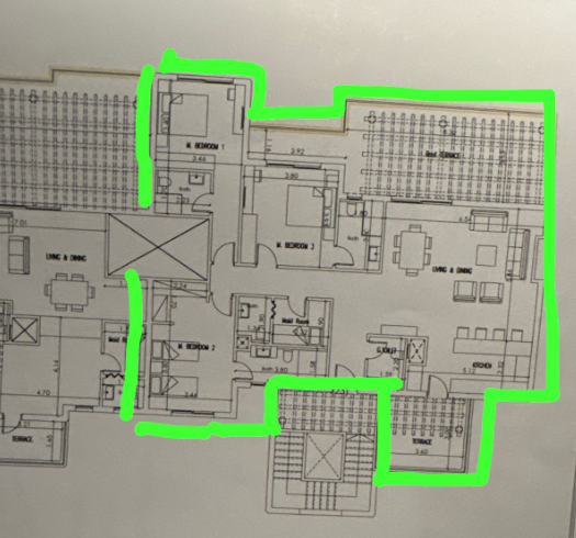 Floor plan for chalet at Hacienda West