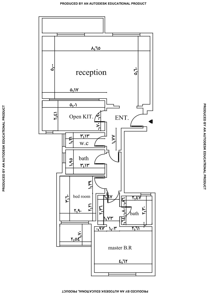 Floor plan for apartment at Hyde Park