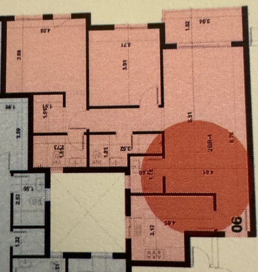 Floor plan for apartment at Bloomfields