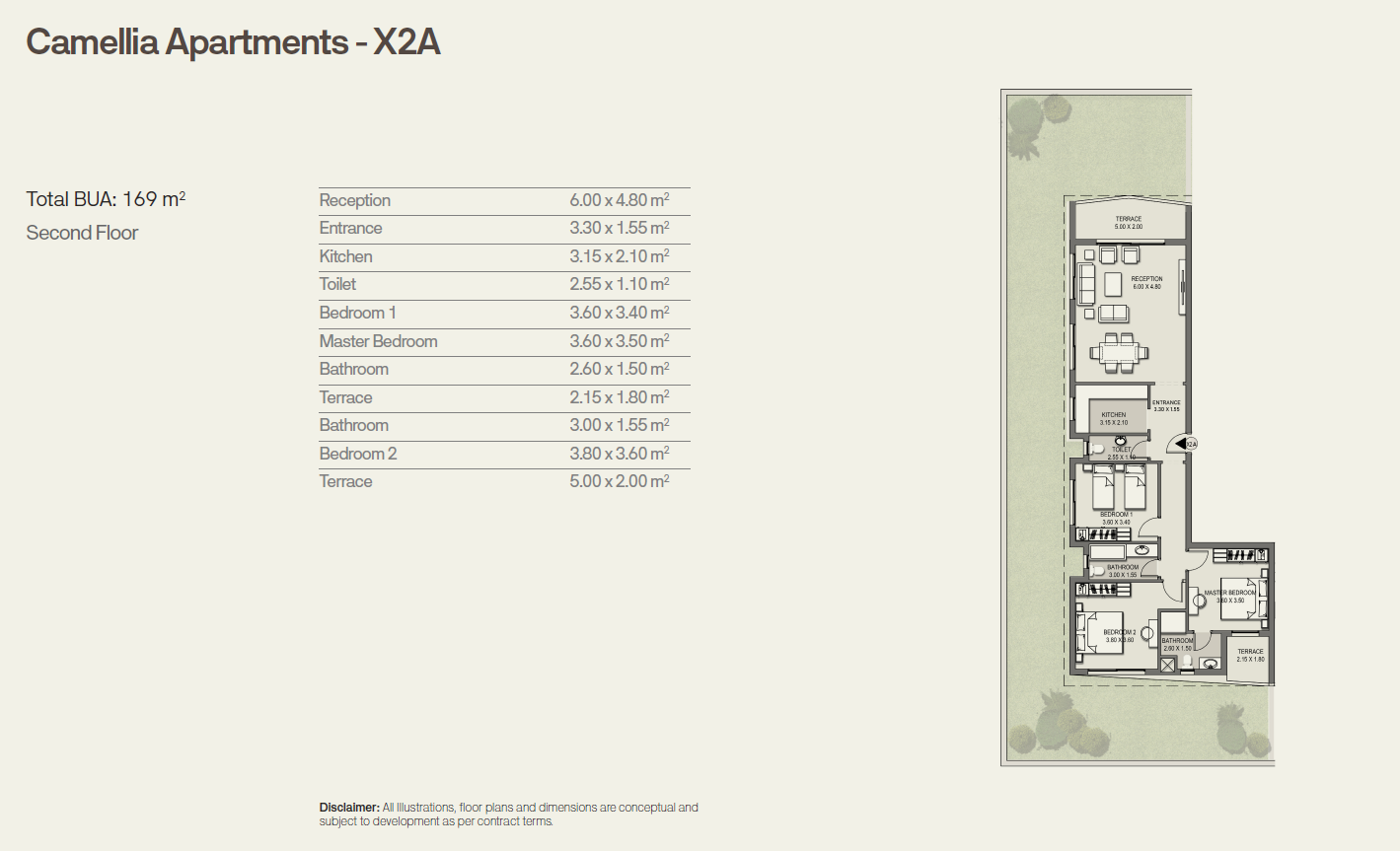 Floor plan for apartment at Taj City
