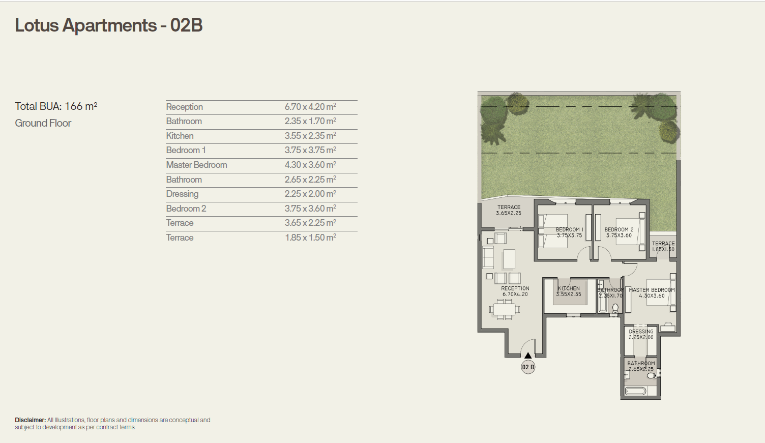 Floor plan for apartment at Taj City
