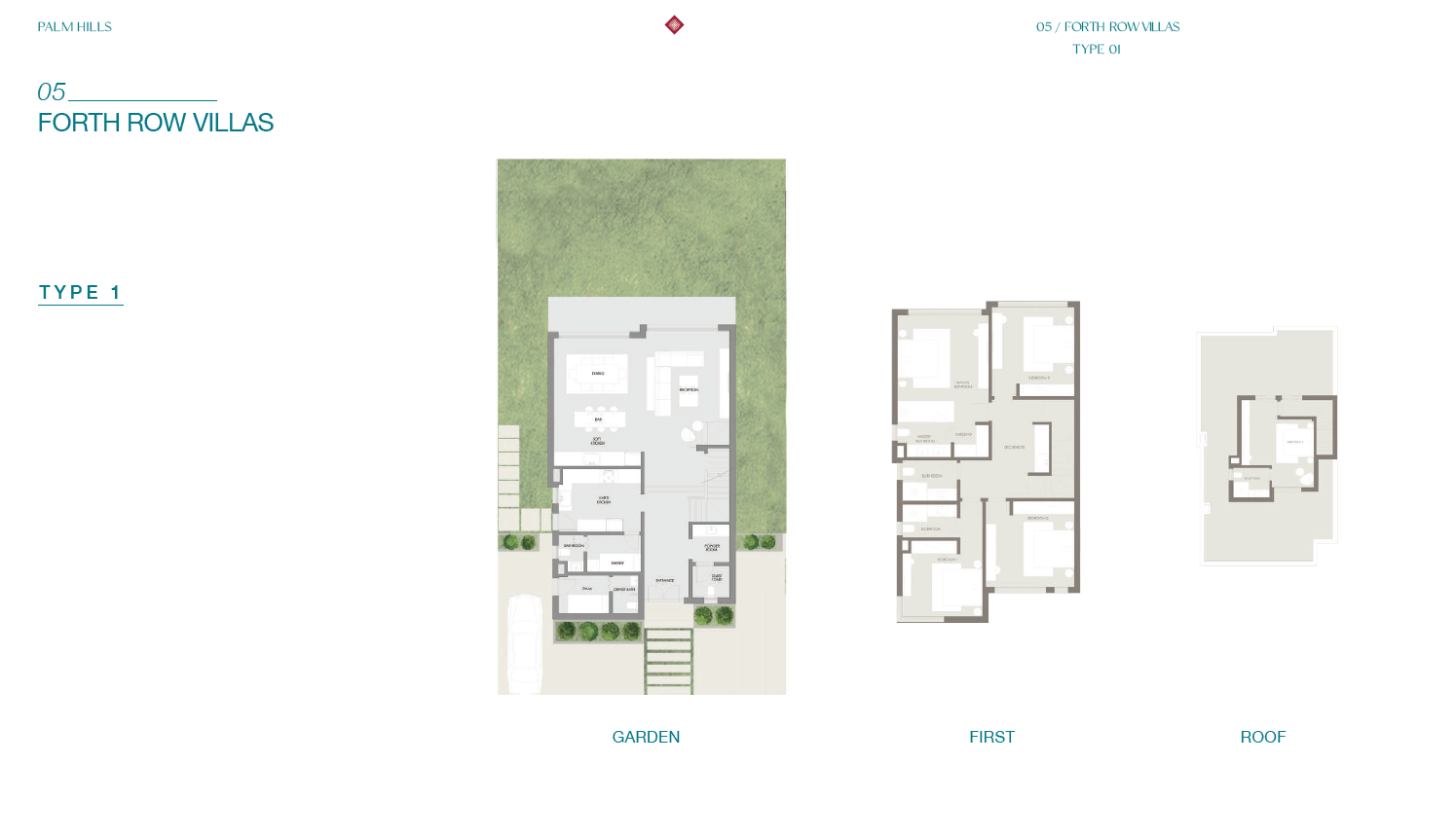 Floor plan for villa at Hacienda Heneish