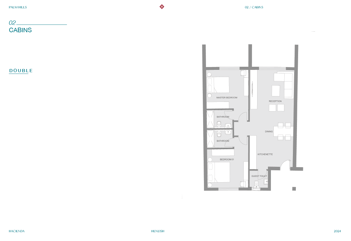 Floor plan for  at Hacienda Heneish